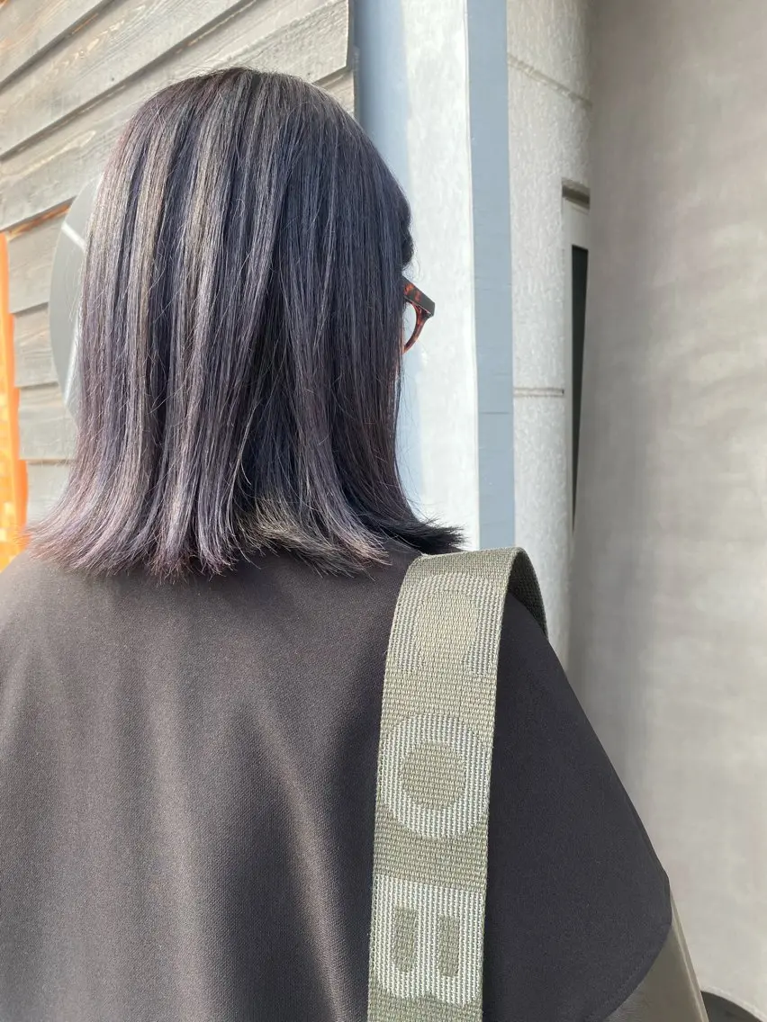 ミディアム カット ヘアカラー トリートメント 山本 芳喜のヘアスタイル
