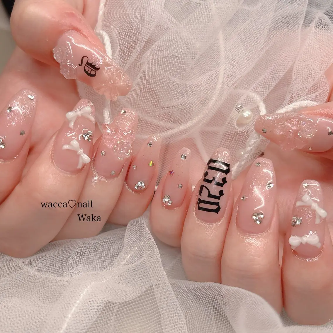ネイル wacca♡nail スタッフのネイルデザイン