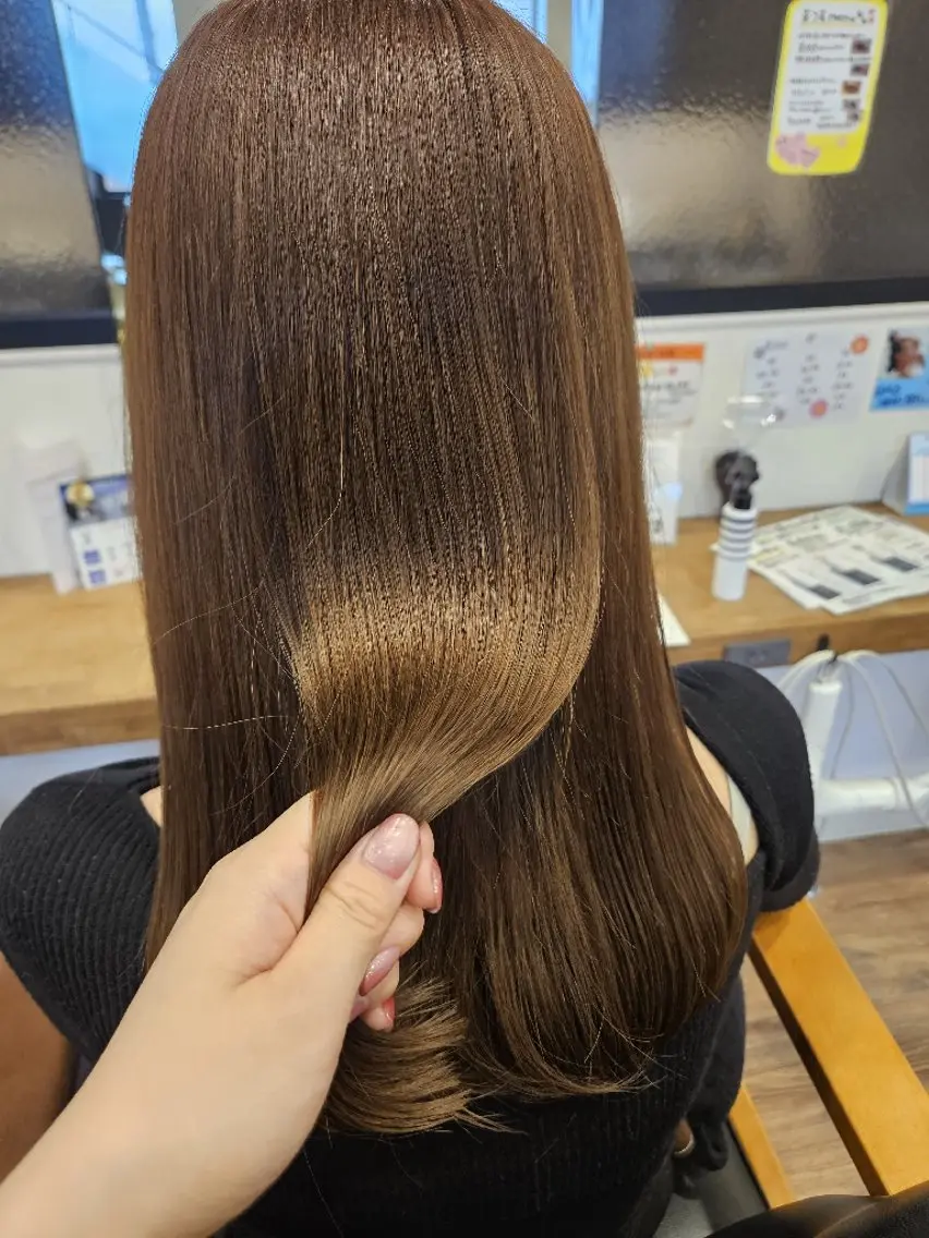 ロング カラー トリートメント 関口 友菜のヘアスタイル