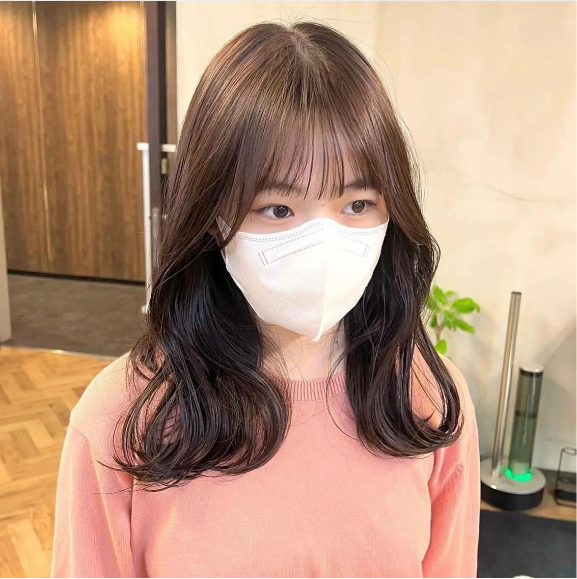 セミロング カラー パーマ ヘアアレンジ メンズ キッズ ネイル マツエク・マツパ アイブロウ くびれヘア 前川 朋香のヘアスタイル