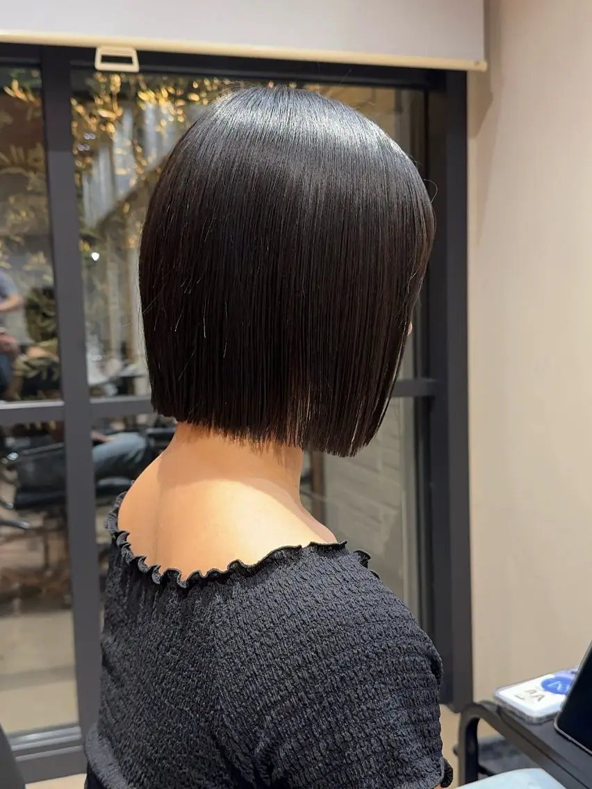 ショート 愛花/久屋大通/ 切りっぱなしボブのヘアスタイル