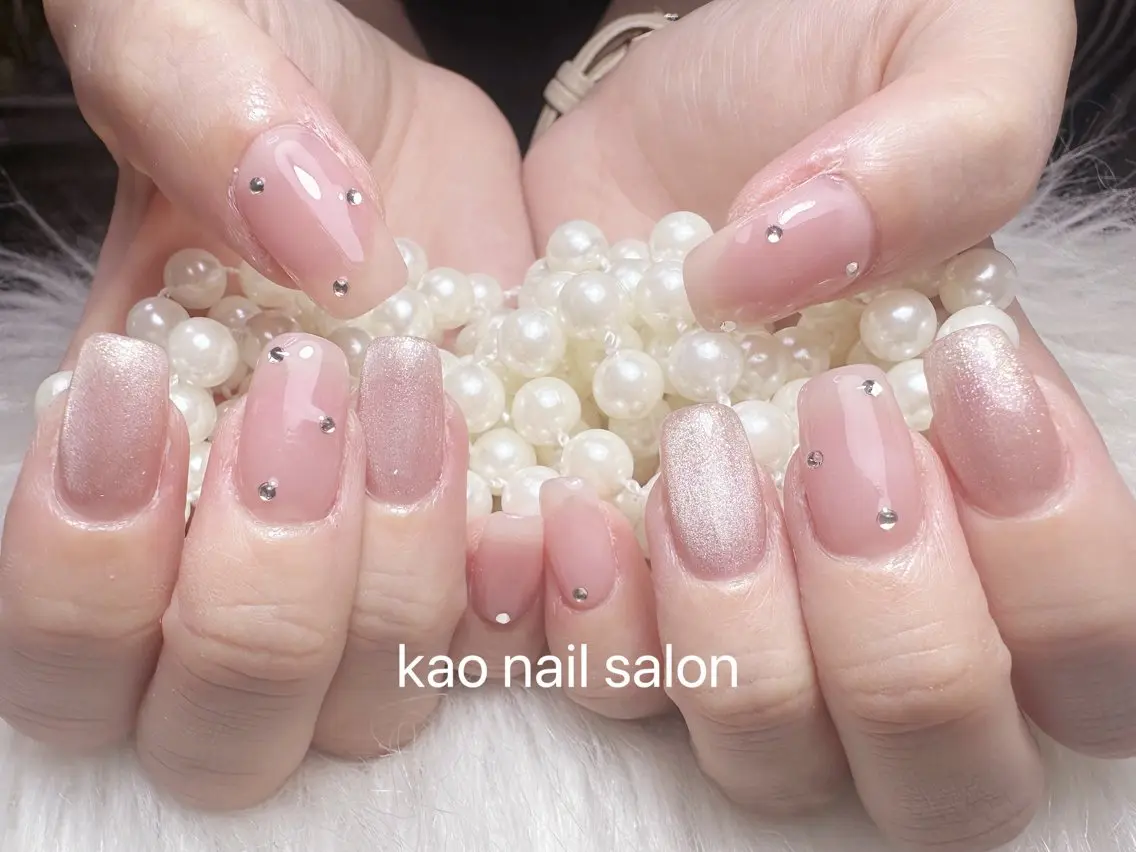 ネイル ハンドネイル kao nail マグネット/長さだしのネイルデザイン