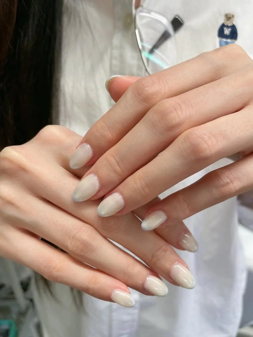 ネイル 長さ出し フレンチネイル グラデーション 韓国ネイル マグネットネイル ハンドネイル BT HEAVEN nailのネイルデザイン