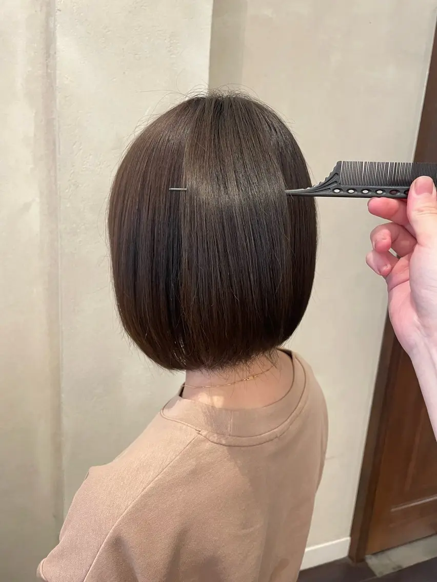 ショート カラー 髪質改善 トリートメント カット ヘアカラー トリートメント roost 優のヘアスタイル