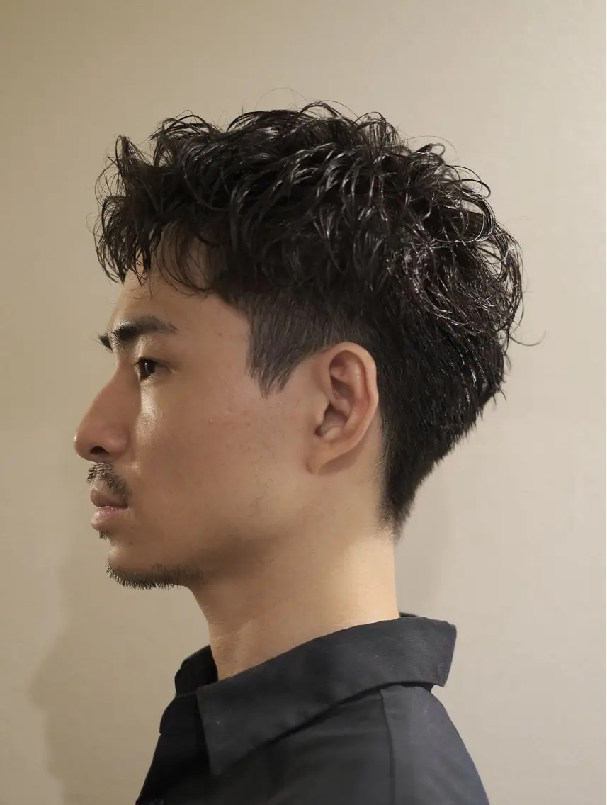 ショート パーマ メンズ カット パーマ kohei 【期間限定募集】のヘアスタイル