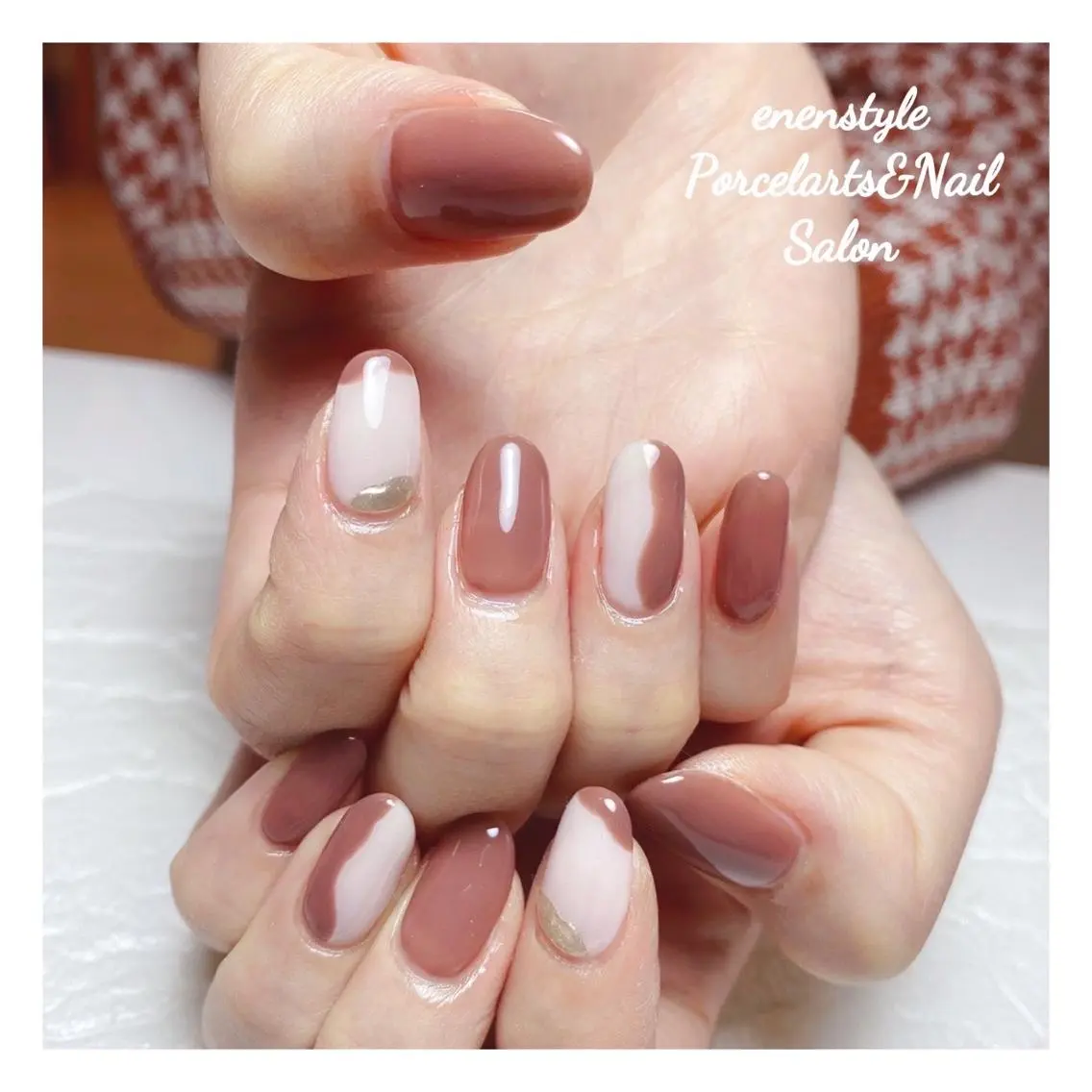 ミディアム ネイル 🐾enen style 🐾のネイルデザイン