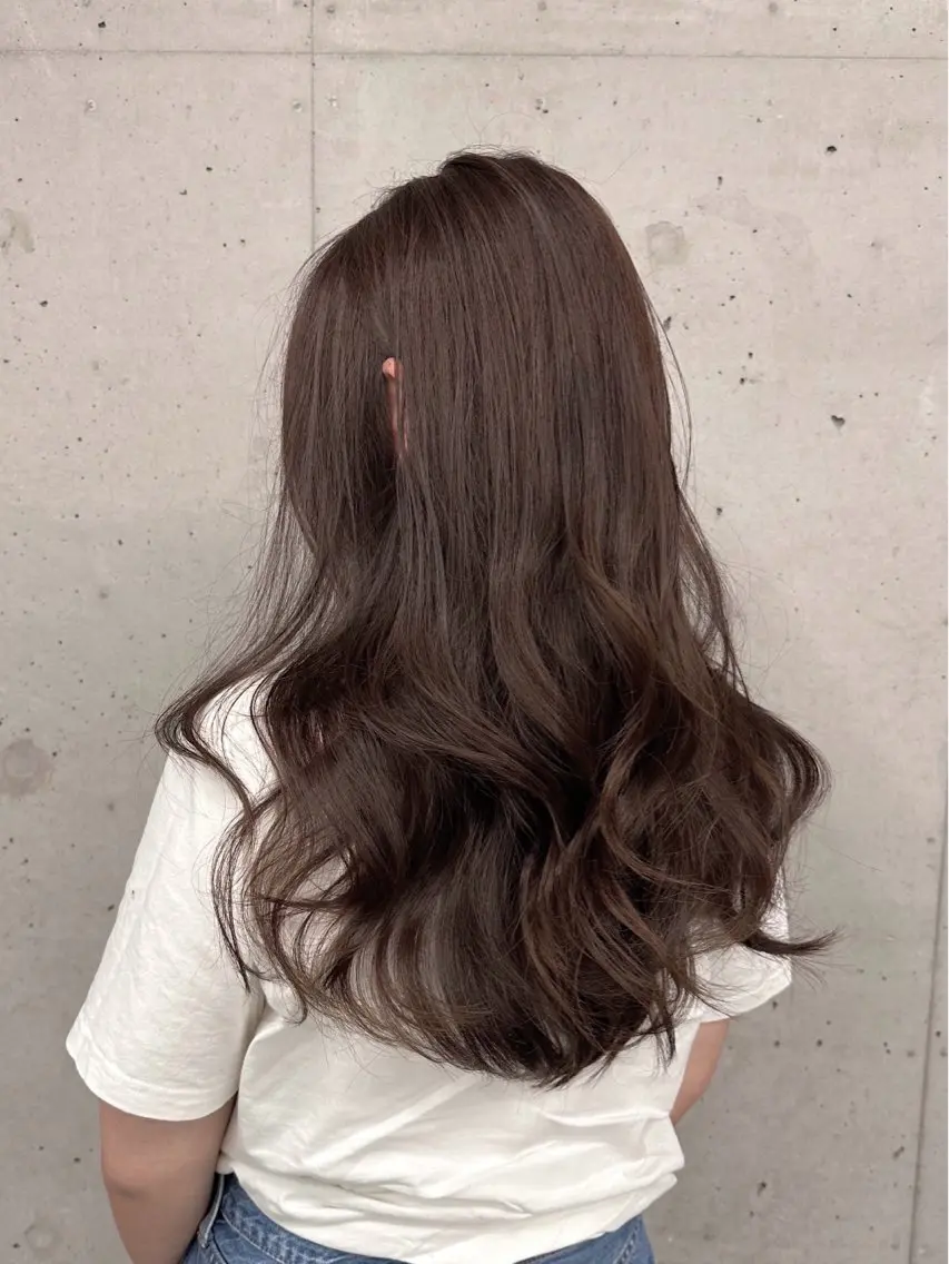 ロング カット ヘアカラー トリートメント ✨ブリーチなし✨ 🫧透明感カラー🫧のヘアスタイル