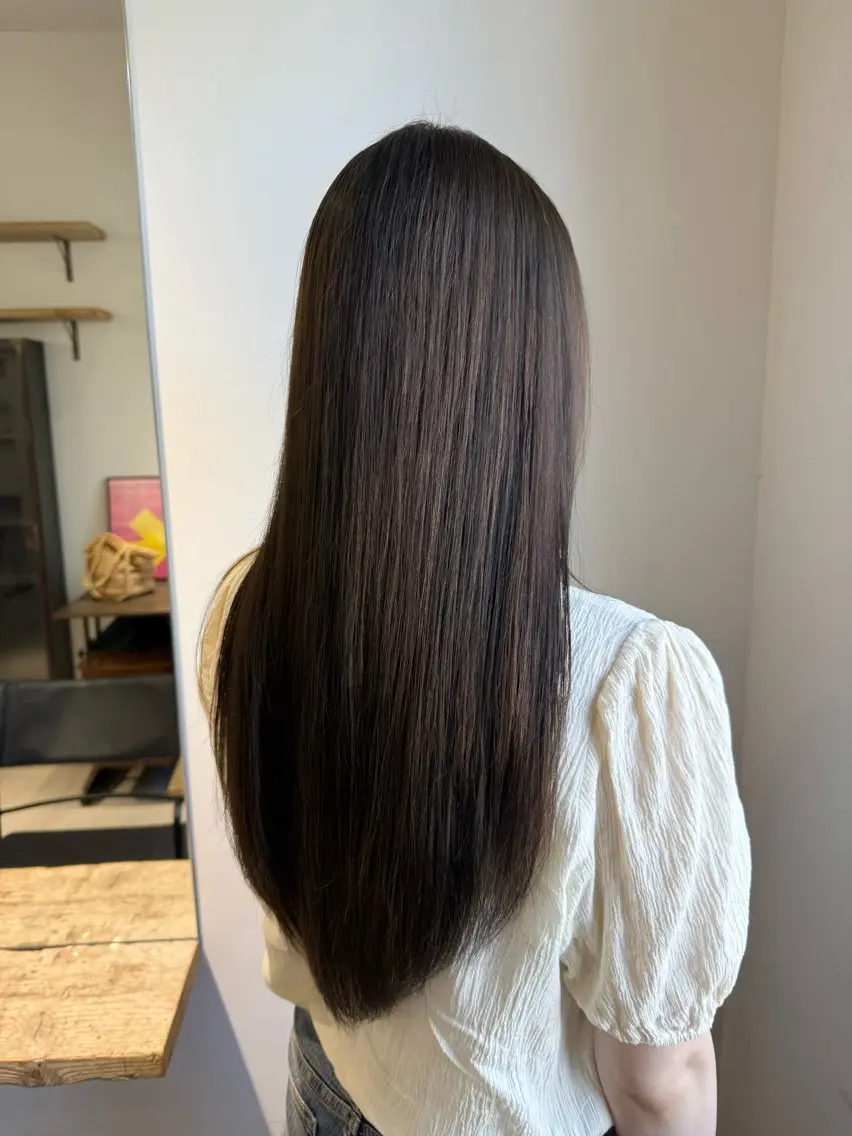 ロング カラー ヘアカラー トリートメント 森岡 涼汰のヘアスタイル