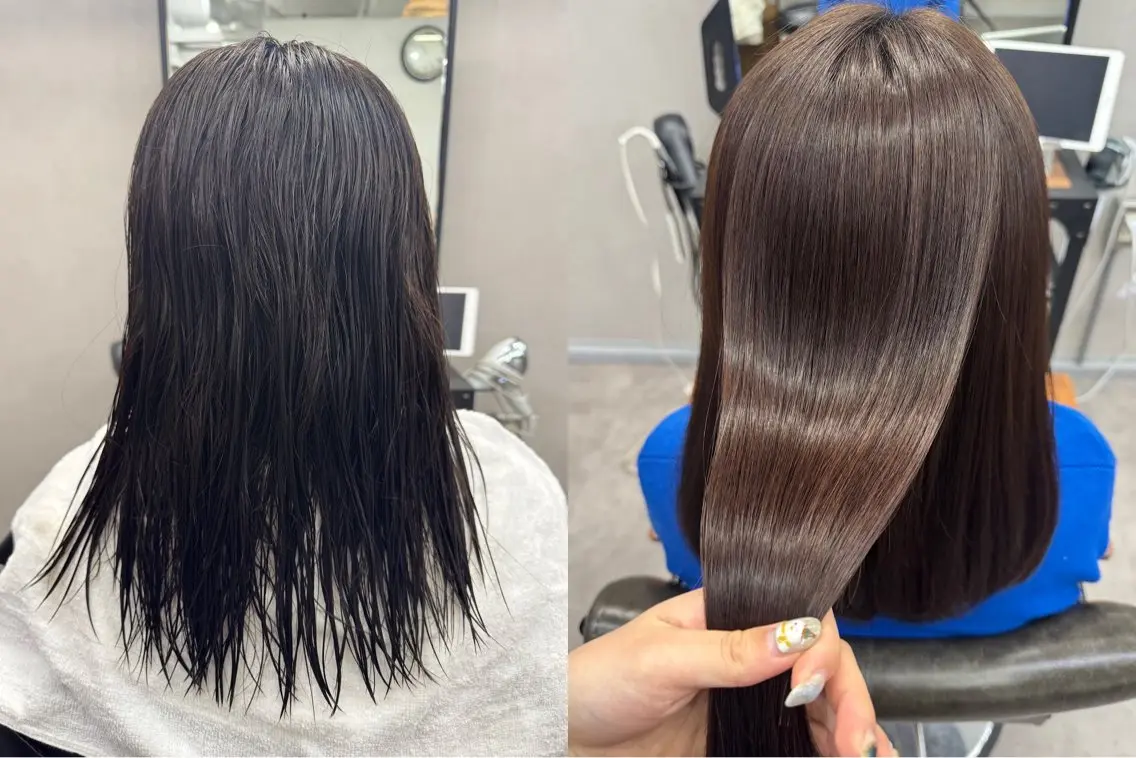 セミロング パーマ 髪質改善 CLUTCHmuk. AIRI／完全個室のヘアスタイル