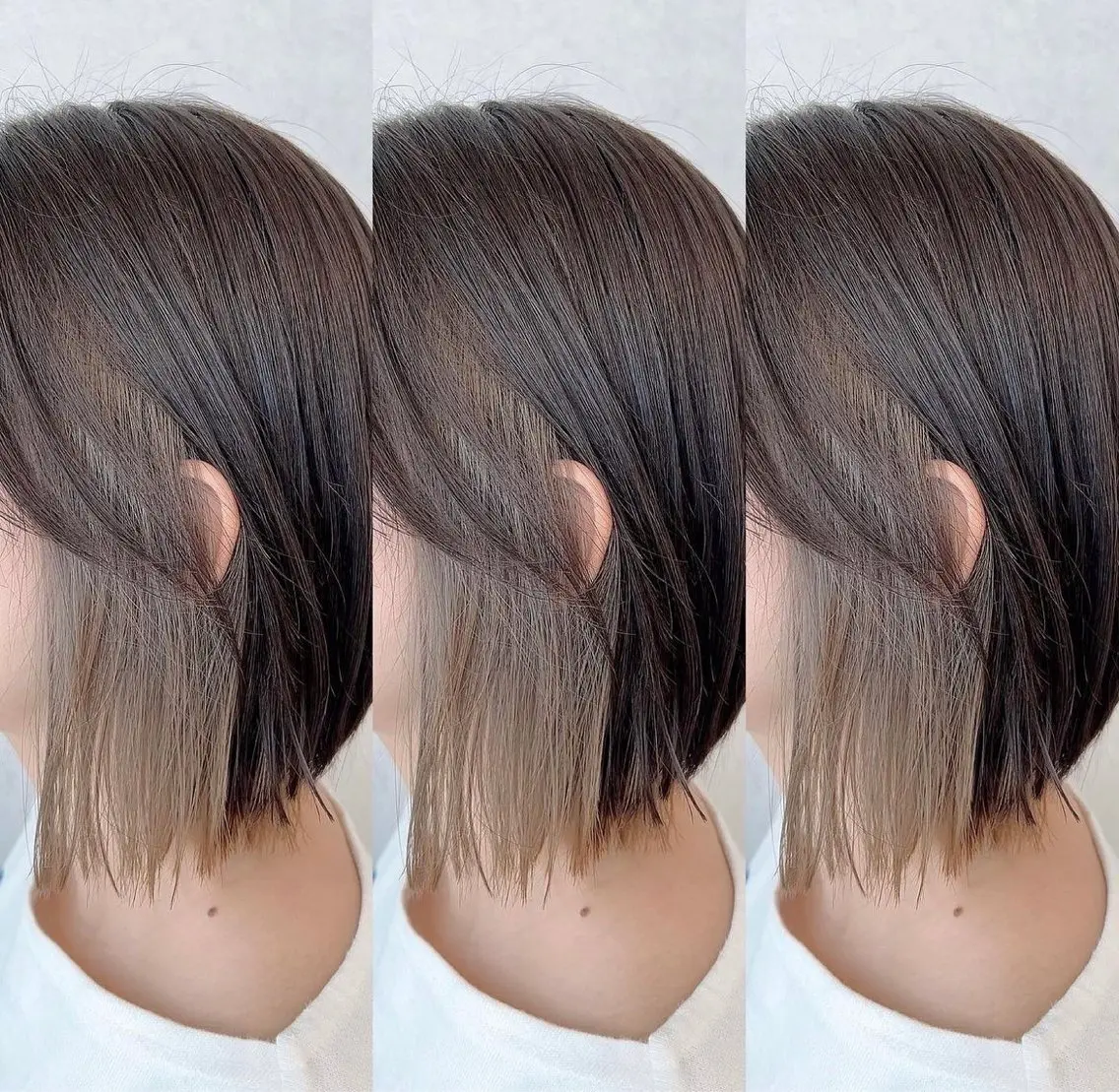 ミディアム カラー ヘアカラー 梅田美容室 高山アヤのヘアスタイル
