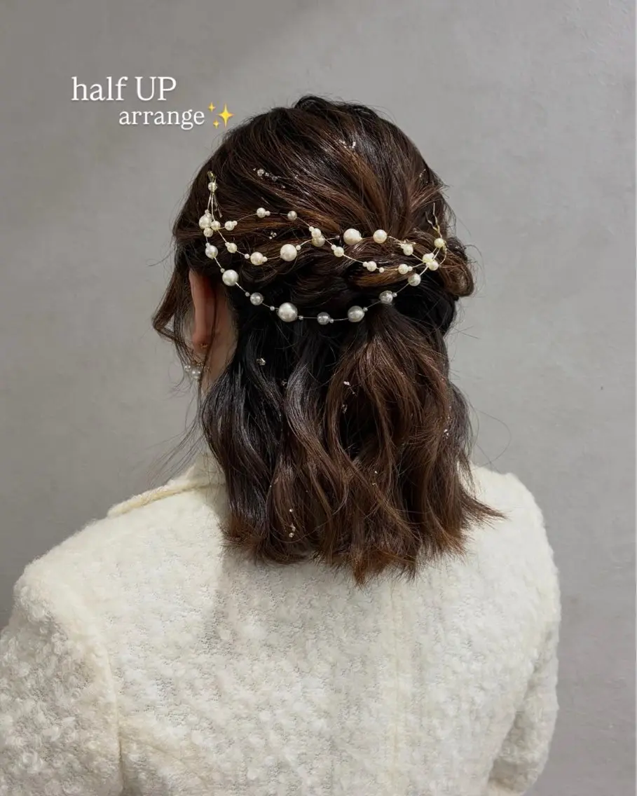 ヘアアレンジ 結婚式・ブライダル monaヘアアレンジ 🎀/お呼ばれのヘアスタイル