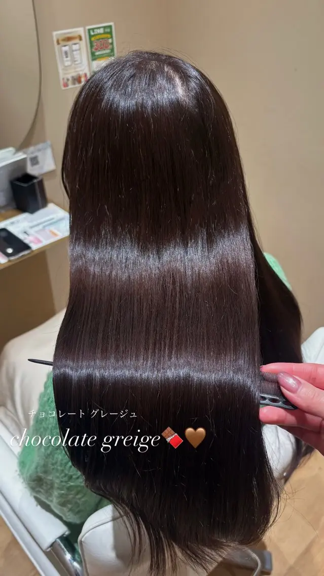 ロング カット ヘアカラー 中島愛佳🐥⸒⸒ 縮毛矯正/艶髪カラーのヘアスタイル