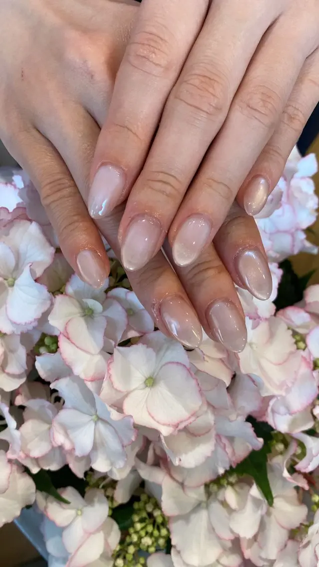 ネイル ハンドネイル crystal ⭐︎ colorのネイルデザイン