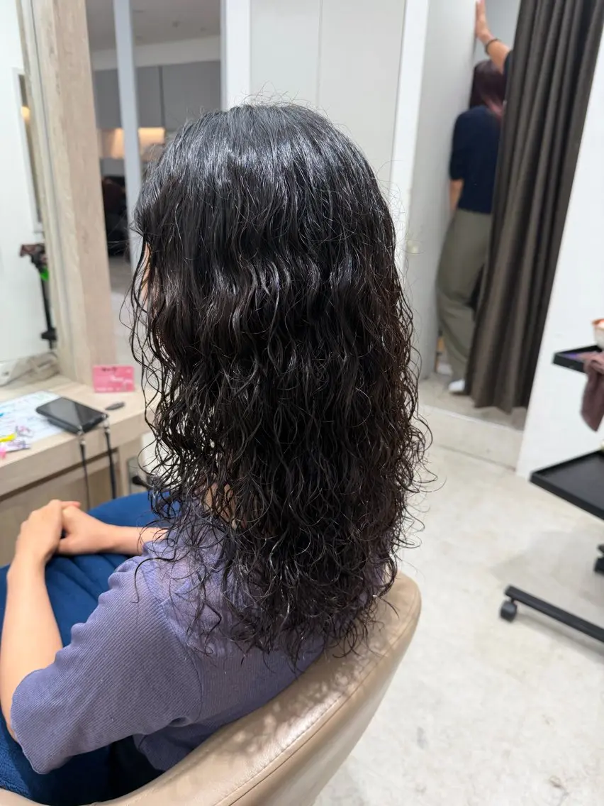 セミロング パーマ カット パーマ トリートメント EARTH菊名店👾 ひらのすぐるのヘアスタイル