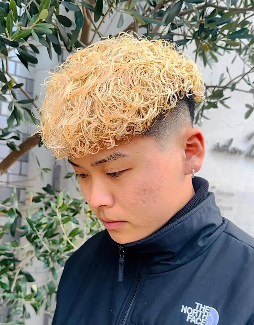 パーマ メンズ メンズパーマ スペインカール スパイラルパーマ カット ヘアカラー パーマ 年間2000名担当◎ パーマ職人/仲原佑樹のヘアスタイル