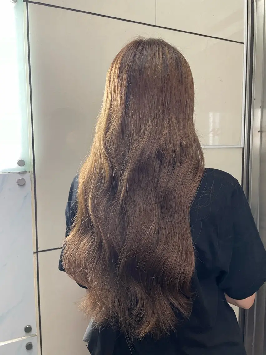 ロング ボブ エクステ ロング アンククロス🖤 わかなのヘアスタイル
