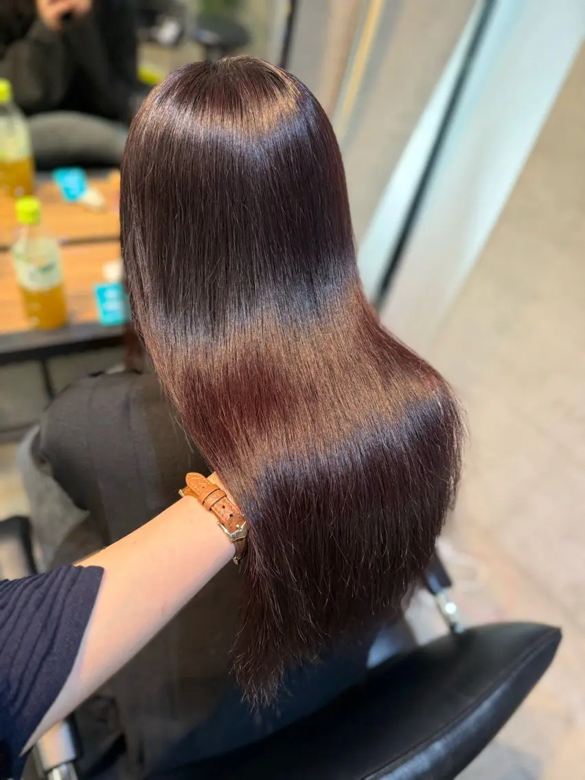 ロング カラー カット ヘアカラー トリートメント 🫧赤み消し*艶髪 nanami🫧のヘアスタイル