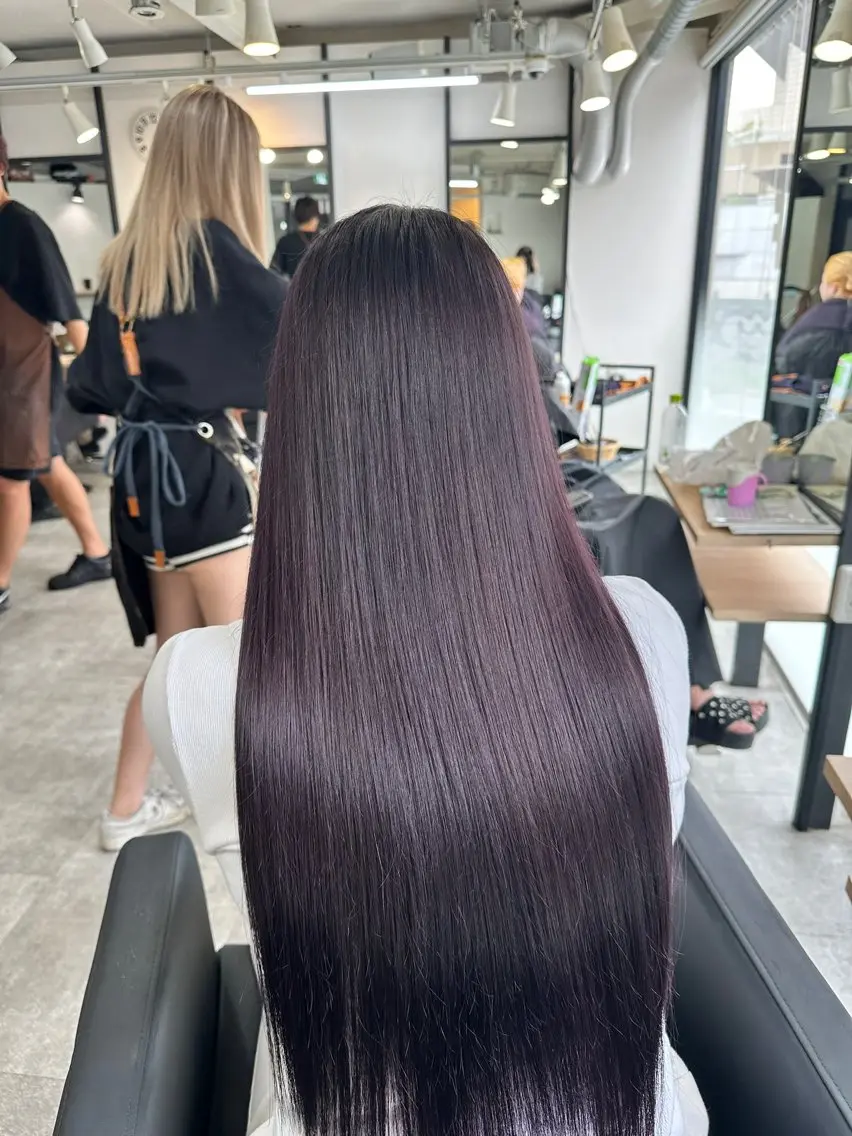 ロング カラー ブリーチ ダブルカラー ブリーチなしカラー ヘアカラー 難波ブリーチカラー 伊藤洋輝のヘアスタイル
