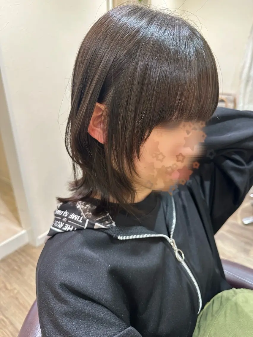 ミディアム ミディアムレイヤー レイヤーカット o chihanaのヘアスタイル