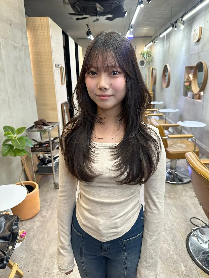 ロング ハイレイヤー レイヤーカット カットモデル募集中 ／HARUKA🎀のヘアスタイル