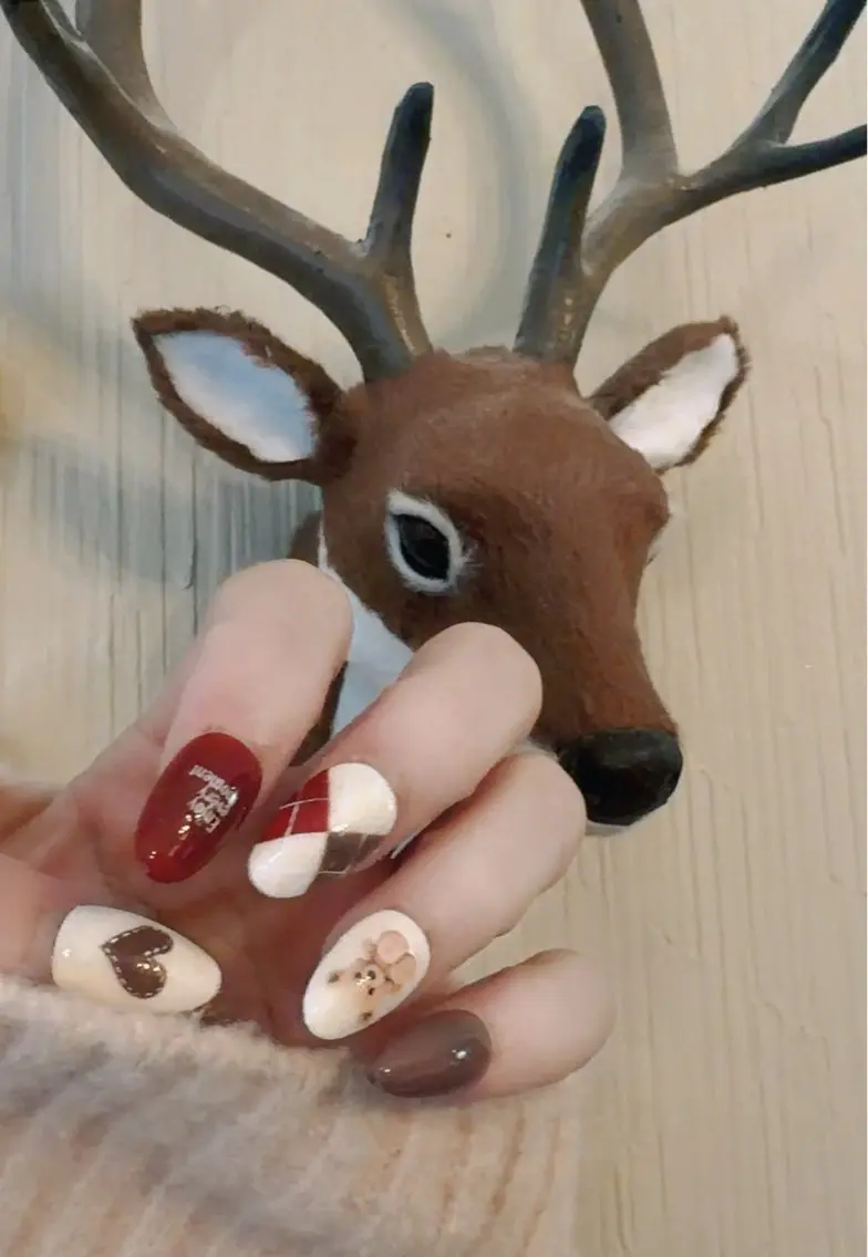 ネイル ハート 冬ネイル 大森Maylie Nailのネイルデザイン