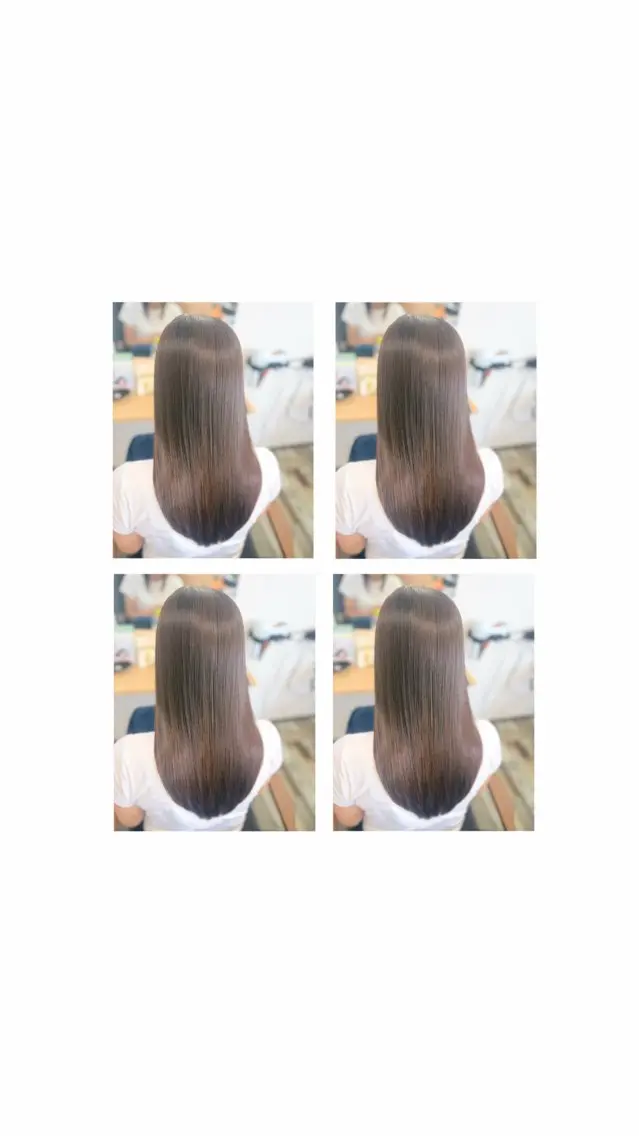 セミロング パーマ 縮毛矯正 トリートメント 髪質改善🪽 森川☜ ☜ のヘアスタイル
