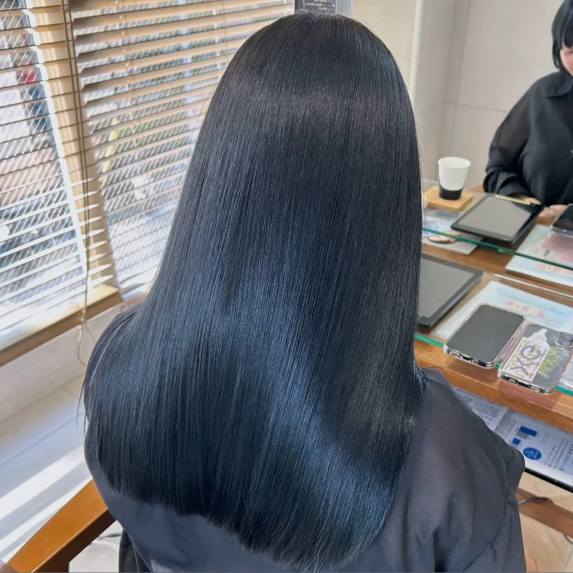 ロング カラー ヘアアレンジ カット ヘアカラー トリートメント 吉水 彩乃 /ボブ/艶感カラーのヘアスタイル