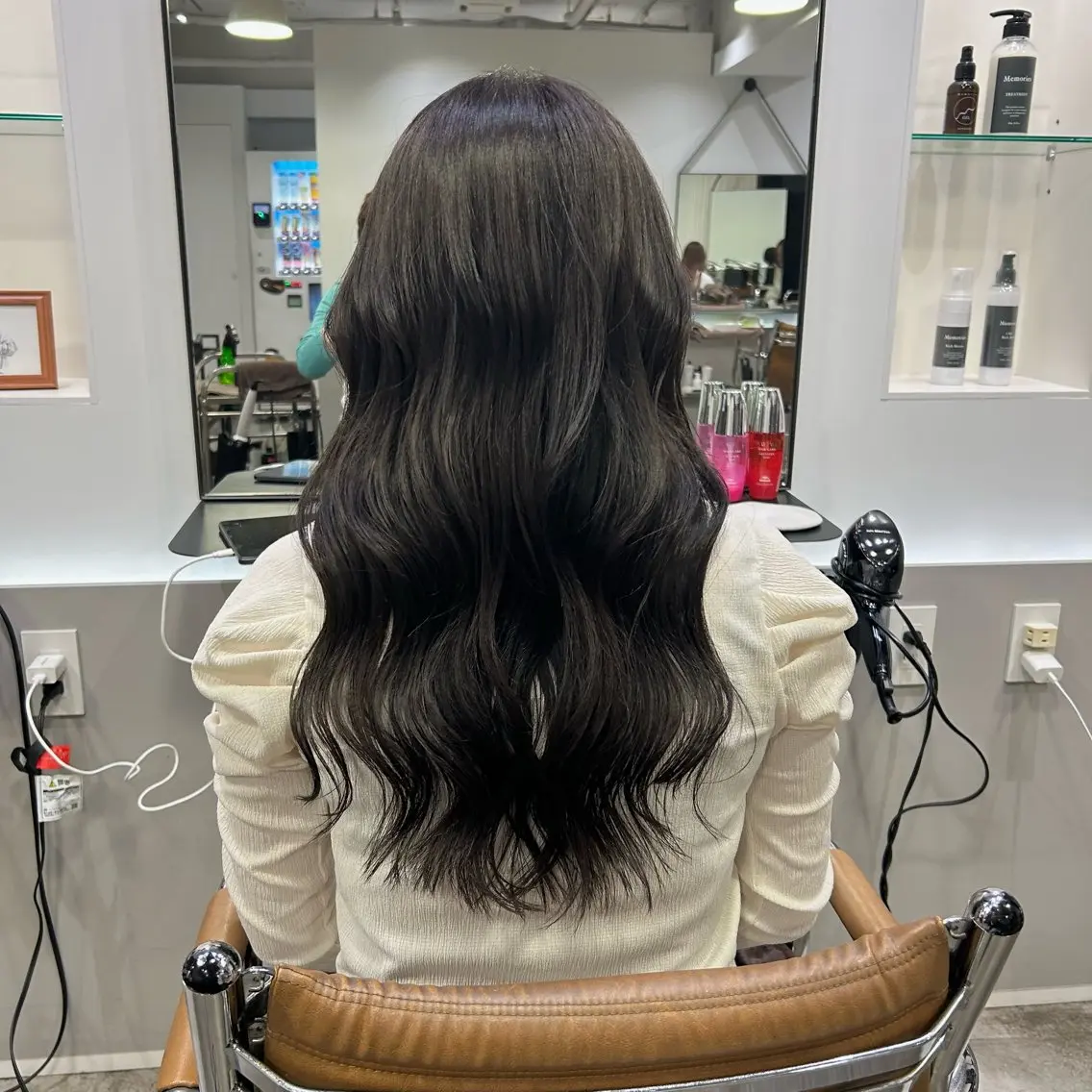 ロング カラー グレージュ ヘアカラー 🧣艶カラー・ヘア セット Chie🧸のヘアスタイル