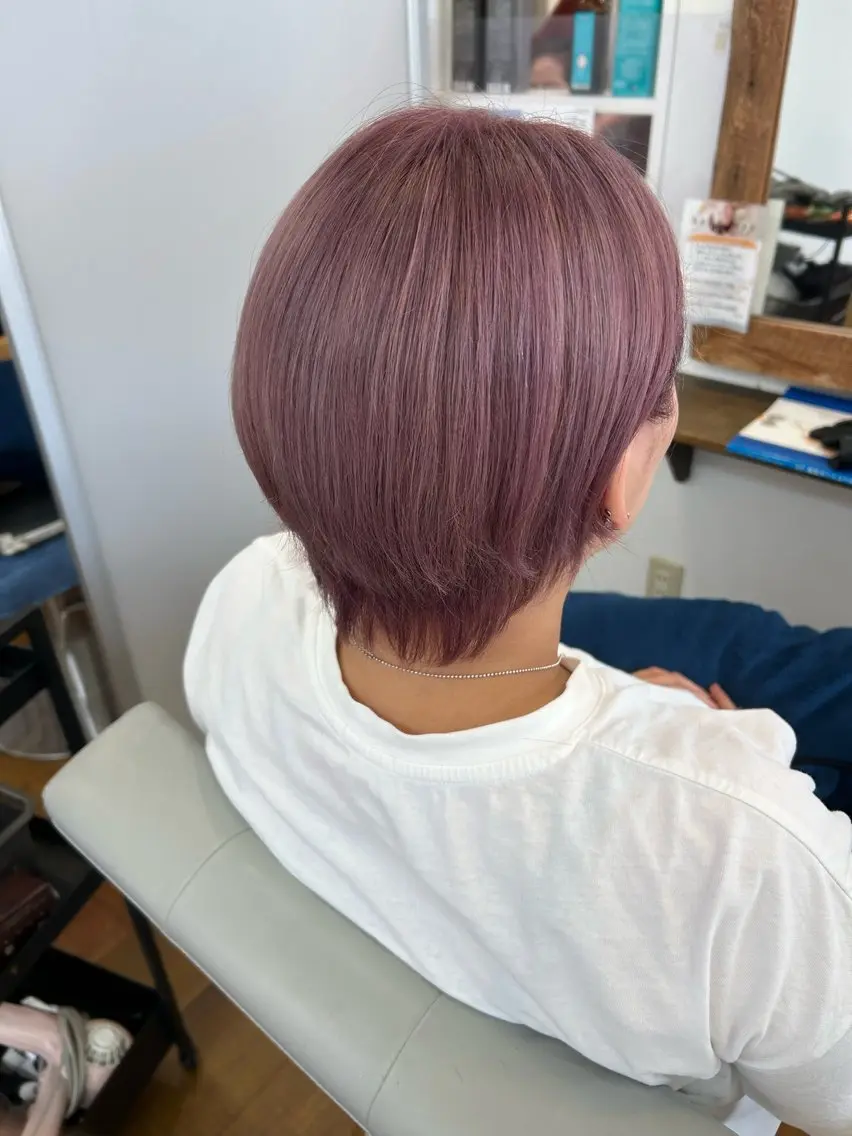 ショート ヘアカラー トリートメント 改瀬 由衣のヘアスタイル