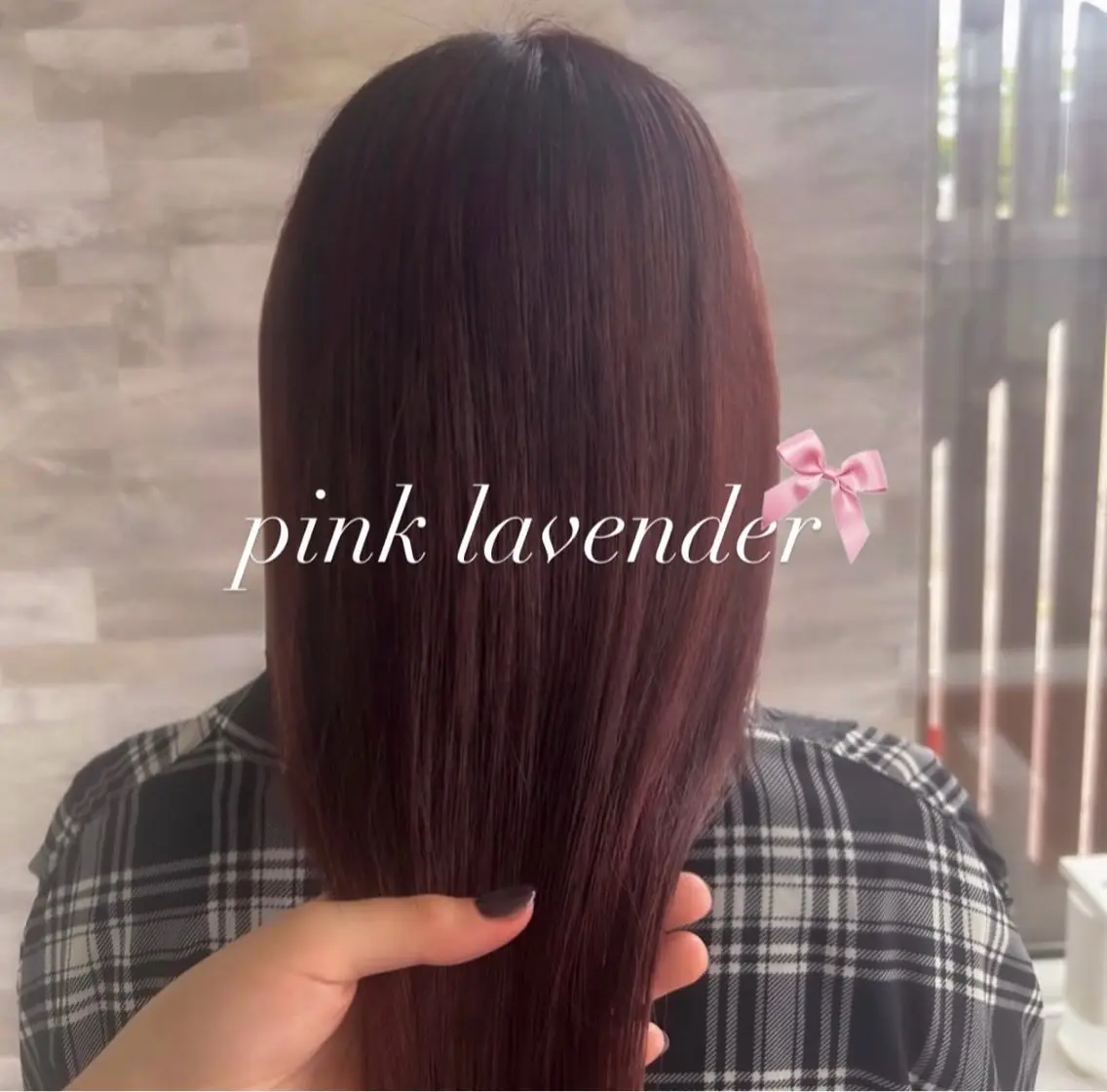 カラー ラベンダーカラー ピンクカラー ピンクラベンダー ヘアカラー SAYAKA 帯広美容室のヘアスタイル