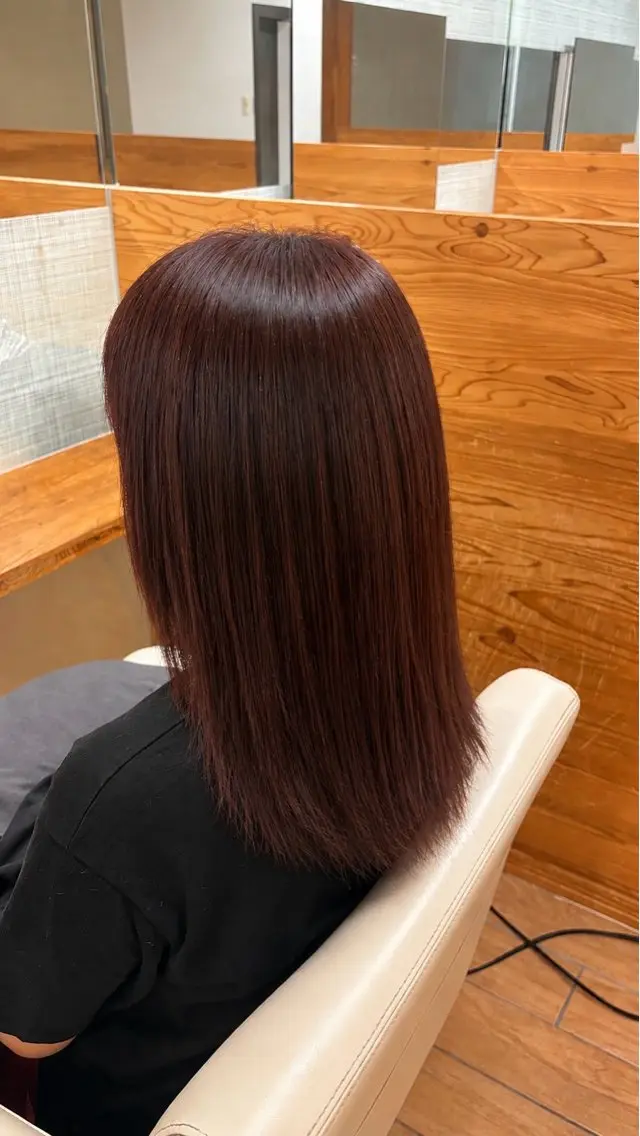 カラー ブリーチ ブラウンカラー 小林 龍平のヘアスタイル