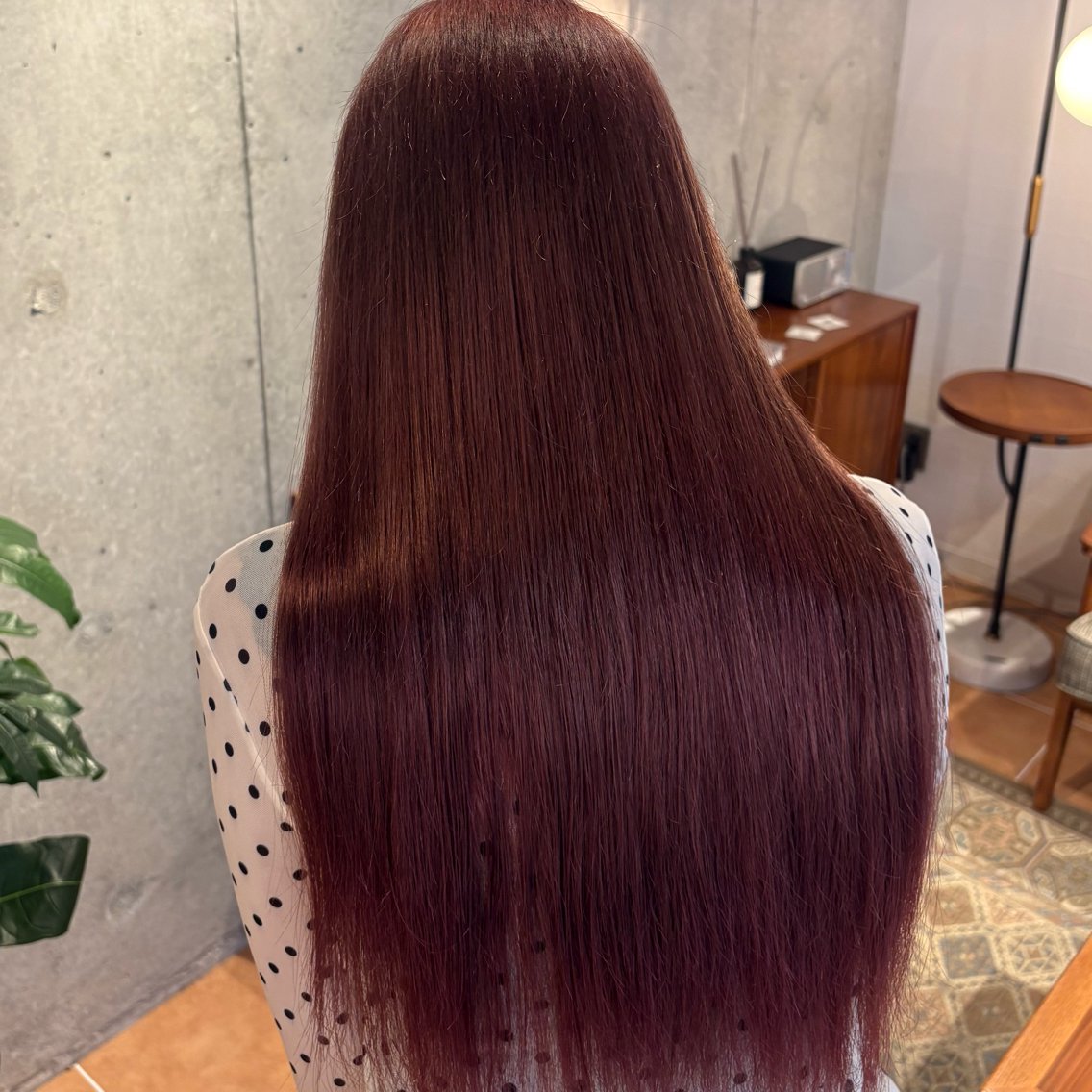 ロング ヘアカラー 村田 ありさのヘアスタイル