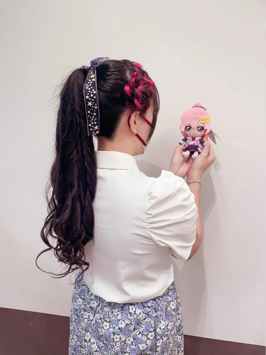 ロング ヘアアレンジ ポニーテール エクステ ロング ヘアセット 新宿三丁目アイドル ヘアメイクたでぬまのヘアスタイル
