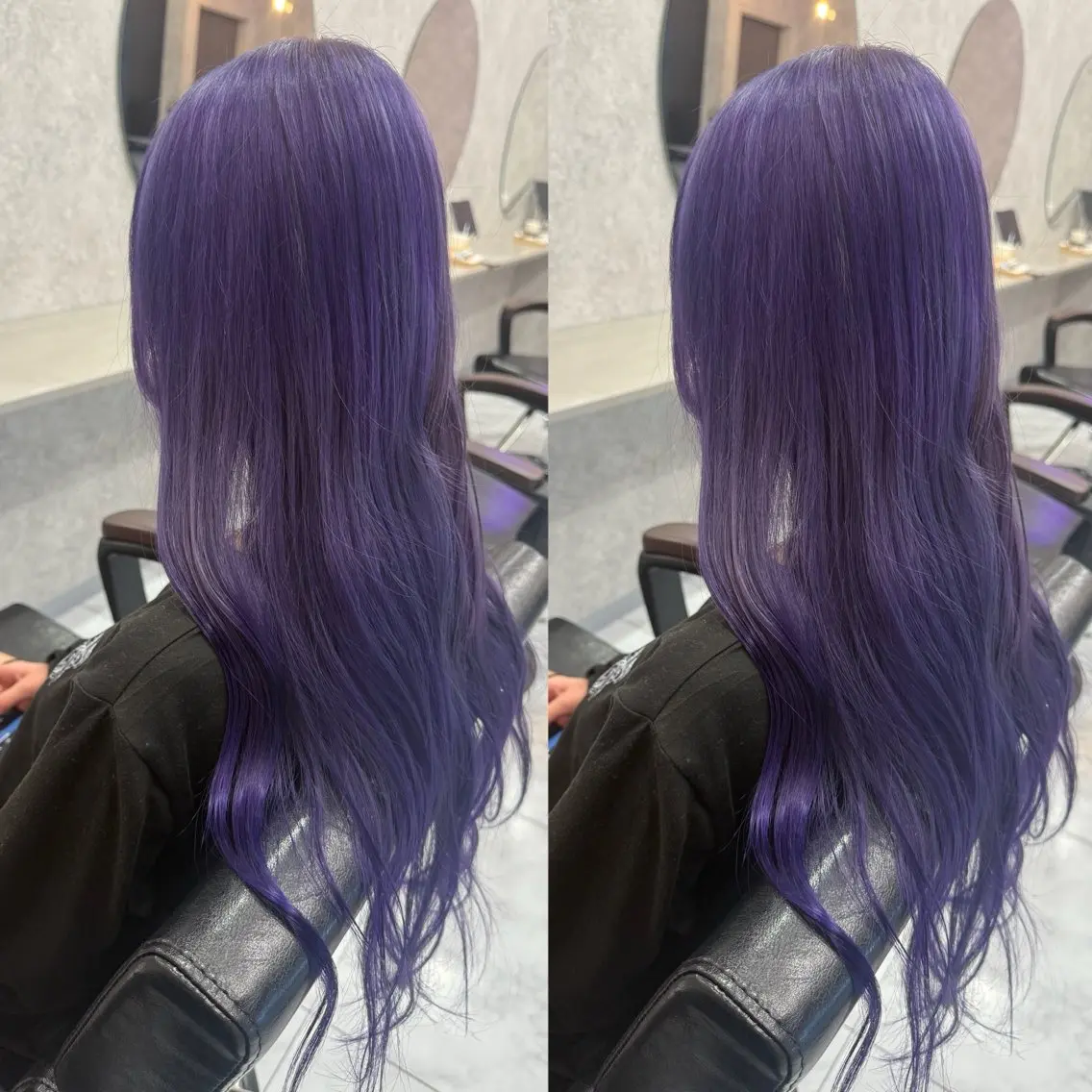 💜ダブルカラー(ブリーチ1回+オンカラー)+️ダメージ補修トリートメント付き💜の写真