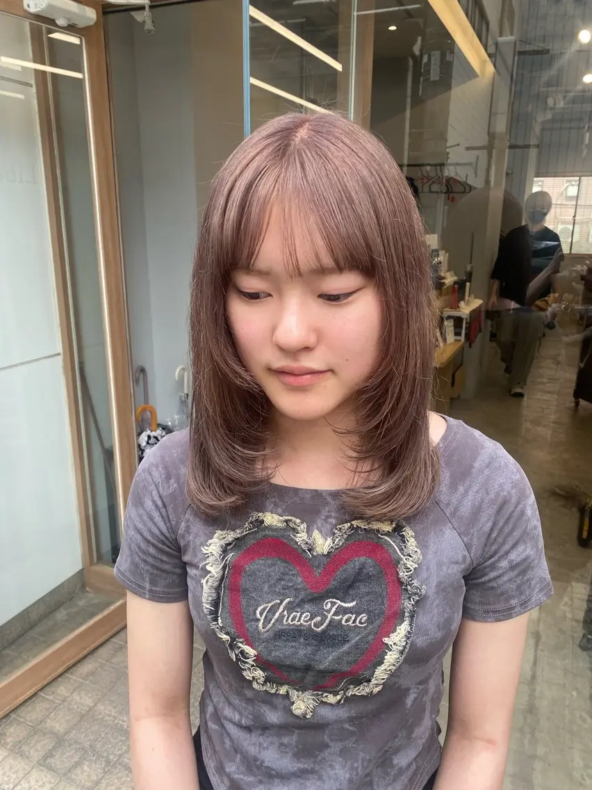 ミディアム カラー 🐾Libero🐾 柏　KONOMIのヘアスタイル