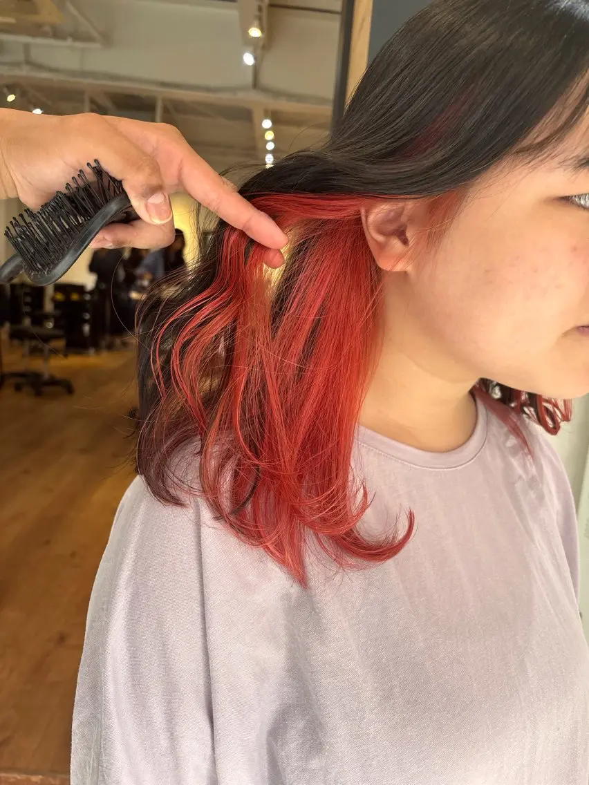 ミディアム カラー NEWI 京橋 【kazuki】のヘアスタイル