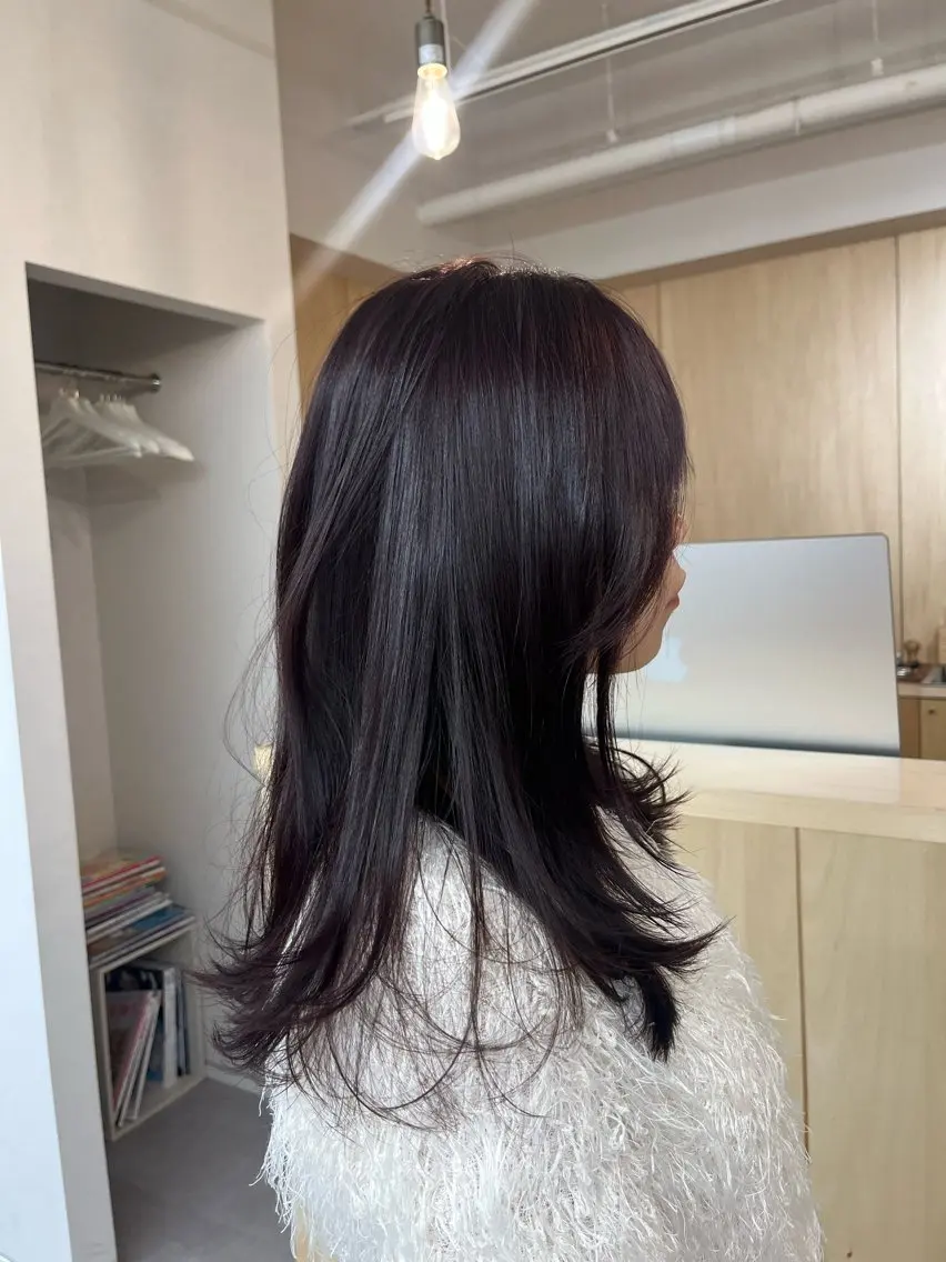 カラー ヘアカラー ひな‪‪︎/暖色 柔color🌷のヘアスタイル
