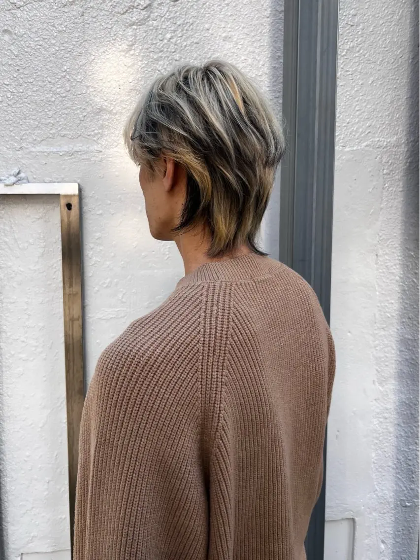 ショート カット ヘアカラー トリートメント 松本 夢のヘアスタイル
