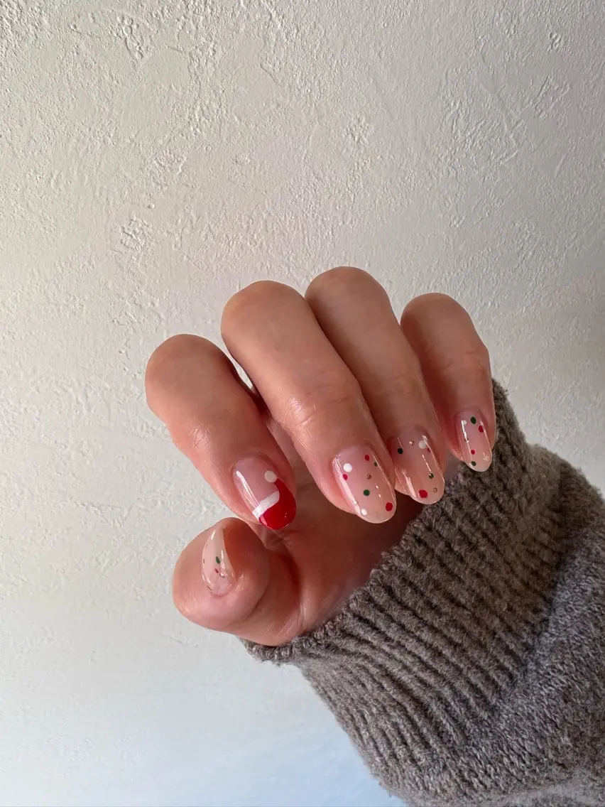 ネイル 冬ネイル クリスマス 🌲🌳🚪iiit o🌲🌳🌲のネイルデザイン