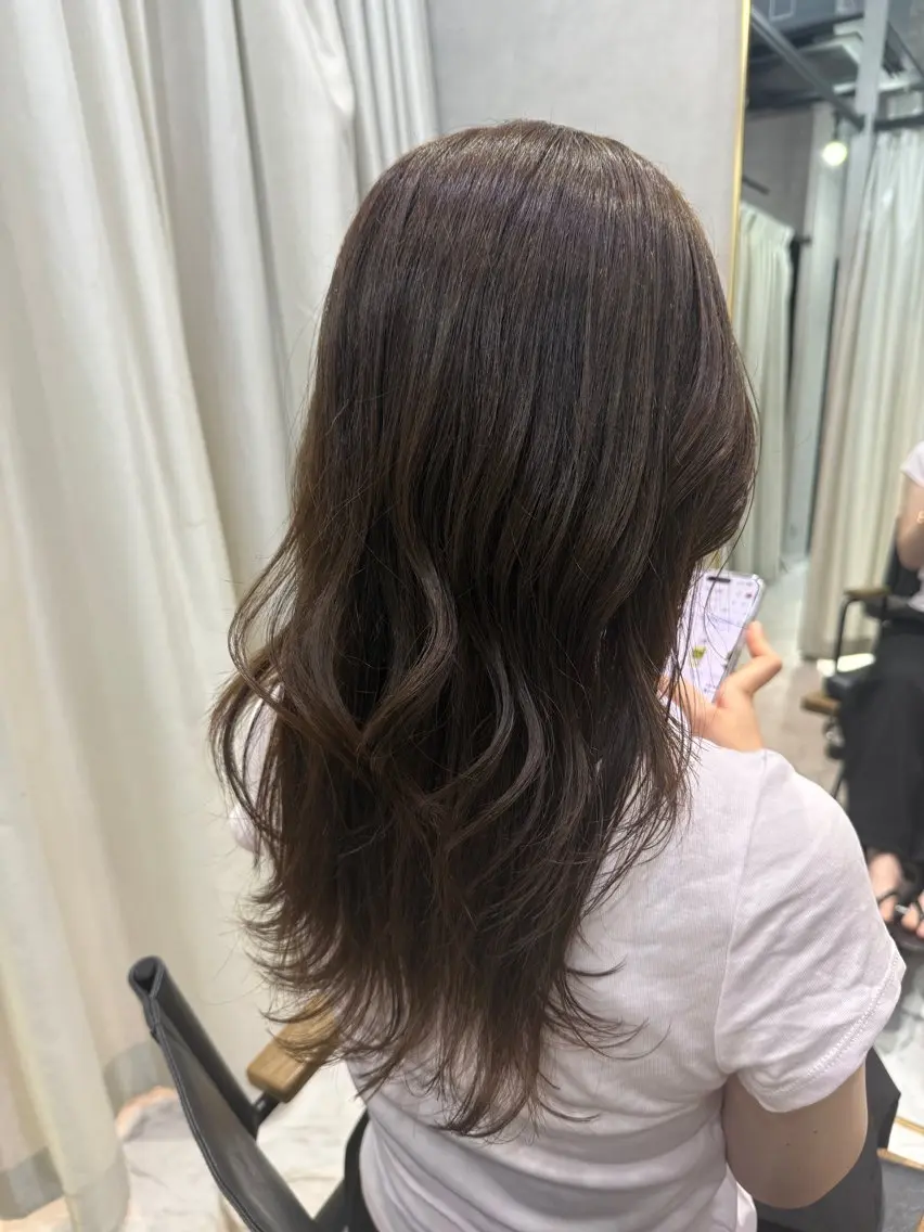ロング カラー ヘアカラー 透明感カラー/パーマ 🌀アオノのヘアスタイル
