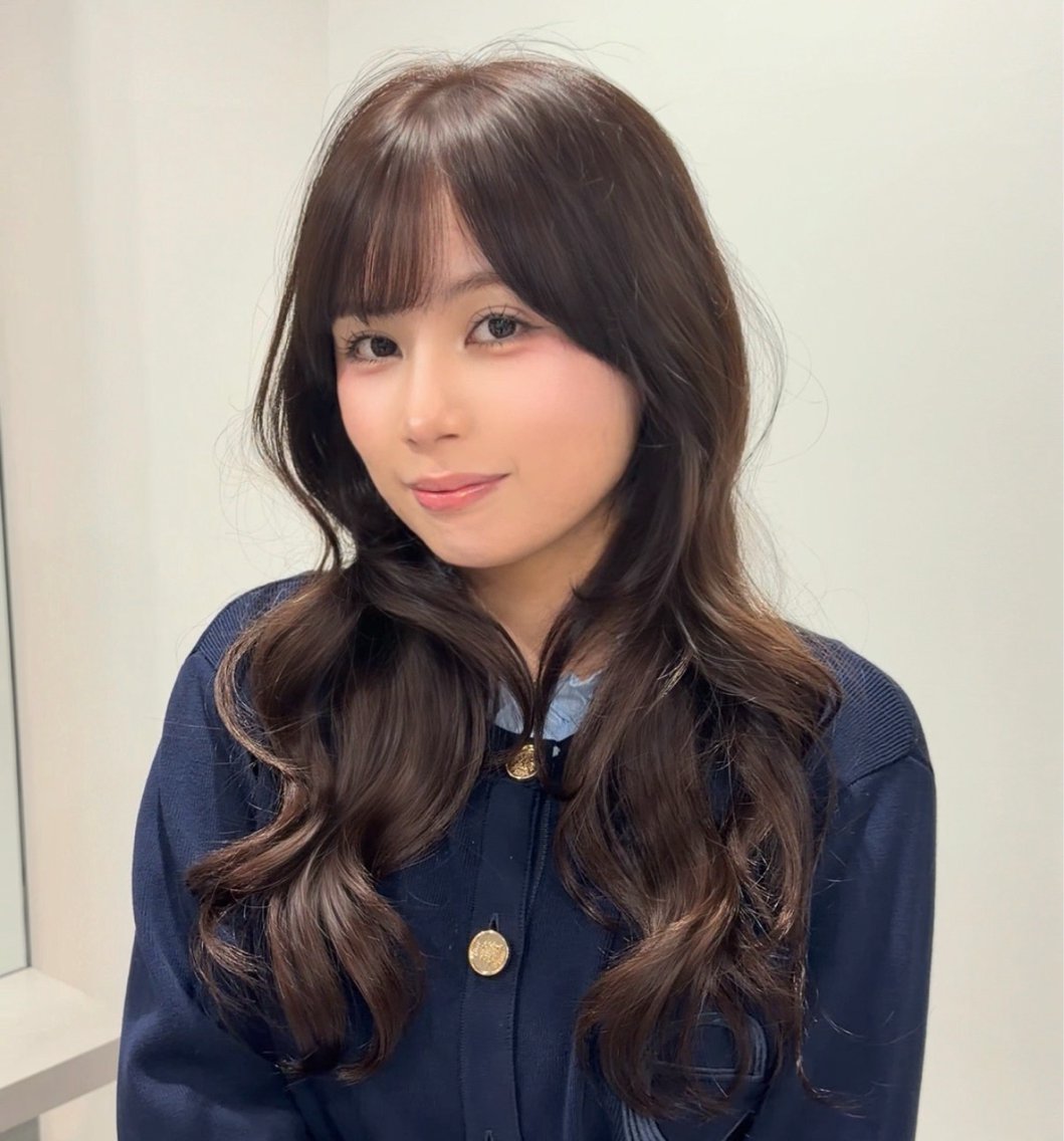 ロング ヘアカラー トリートメント RAF/髪質改善 /透明感カラー/エミのヘアスタイル