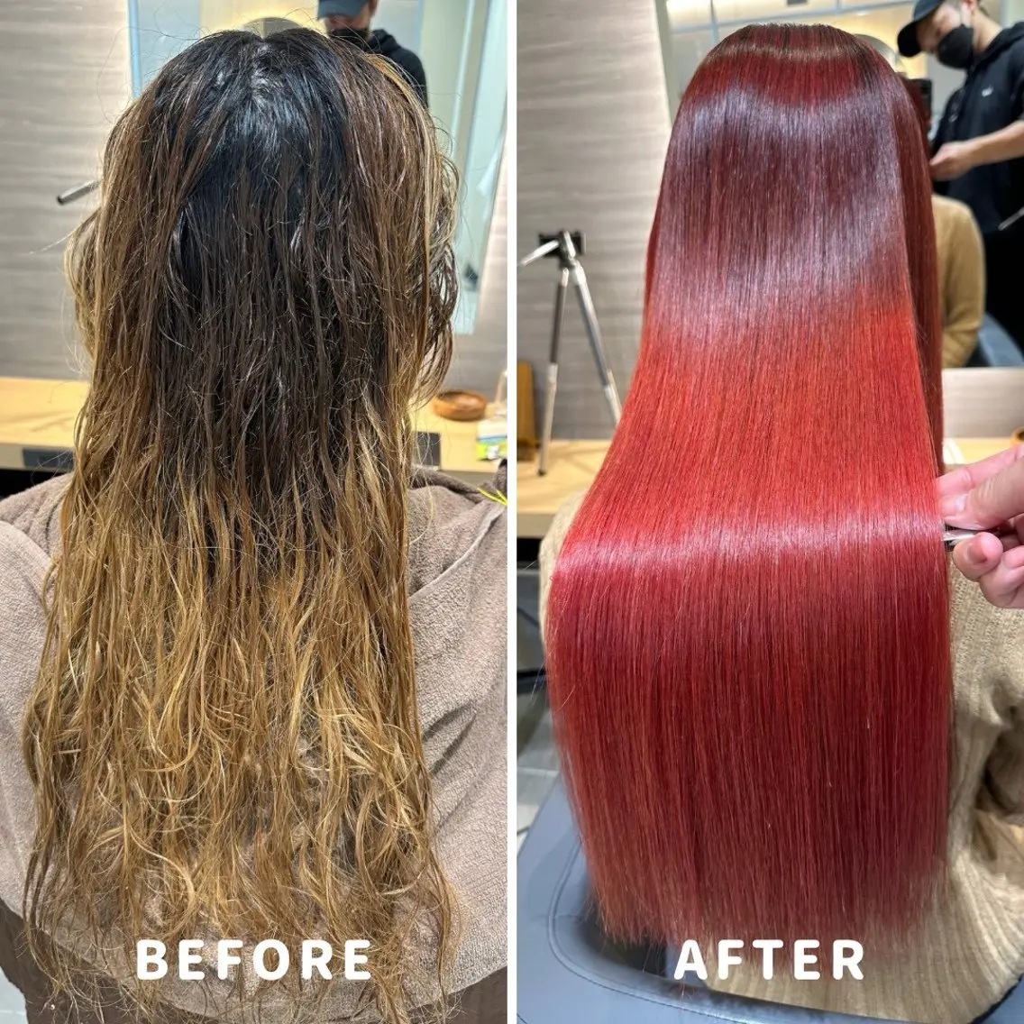 ロング 縮毛矯正 トリートメント 髪質改善特化サロン earth渋谷のヘアスタイル