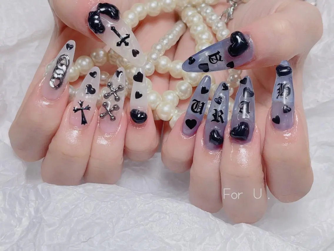 ネイル アートネイル 成人式 長さ出し フットネイル ジェルネイル ハンドネイル ハンドケア For U nail スカルプ専門店のネイルデザイン