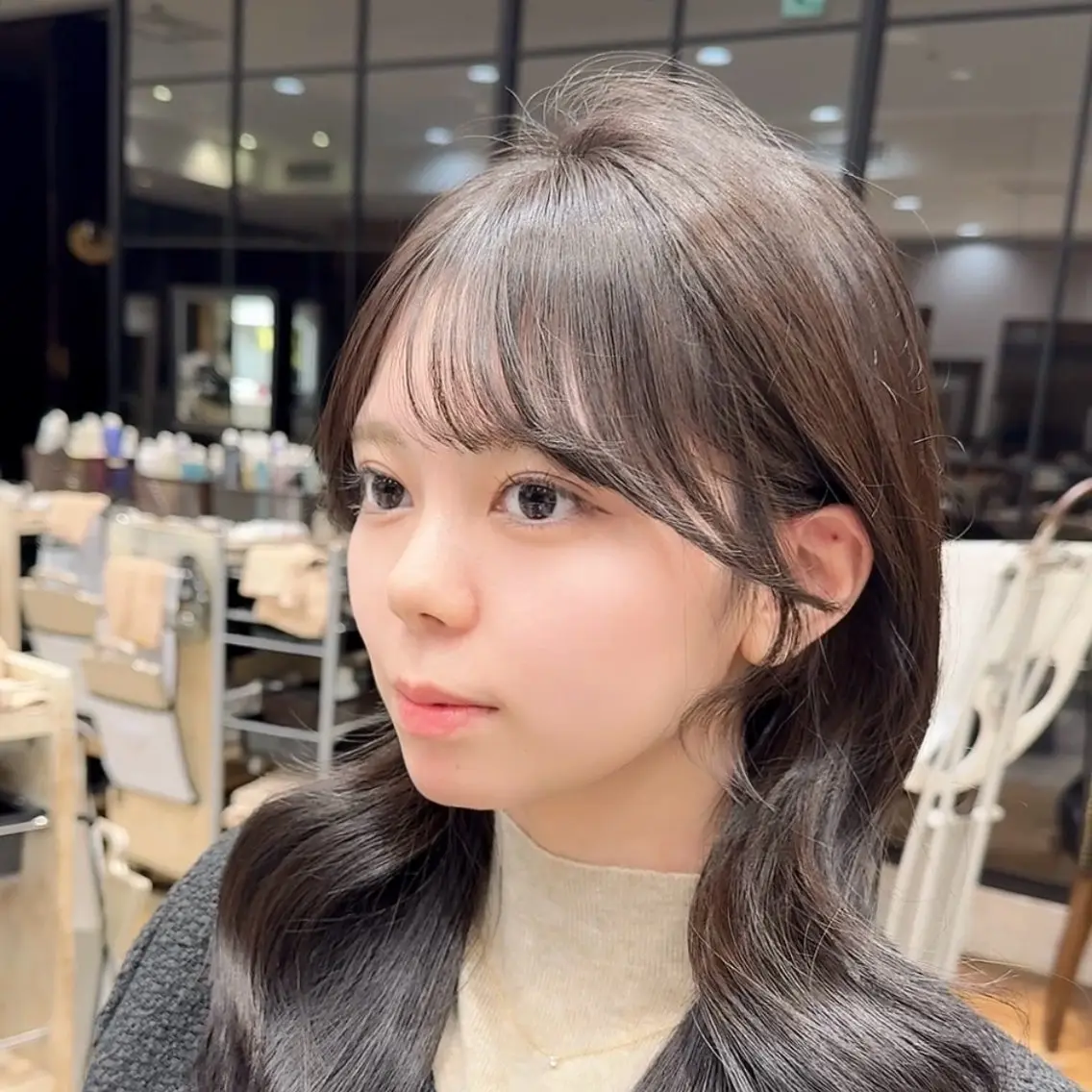 ロング カット ヘアカラー トリートメント 銀座/レイヤー 顔周りカット溝手優太のヘアスタイル