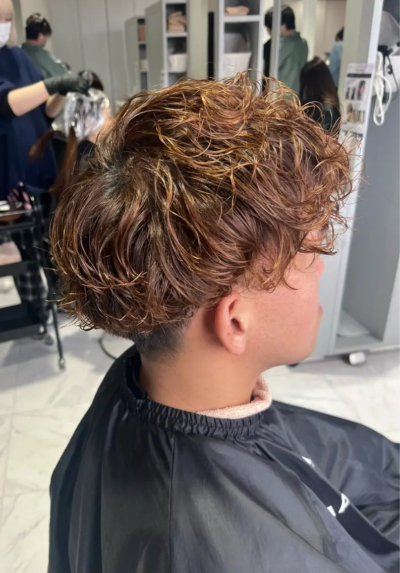 ショート メンズ カット ヘアカラー パーマ 小谷野 真優のヘアスタイル