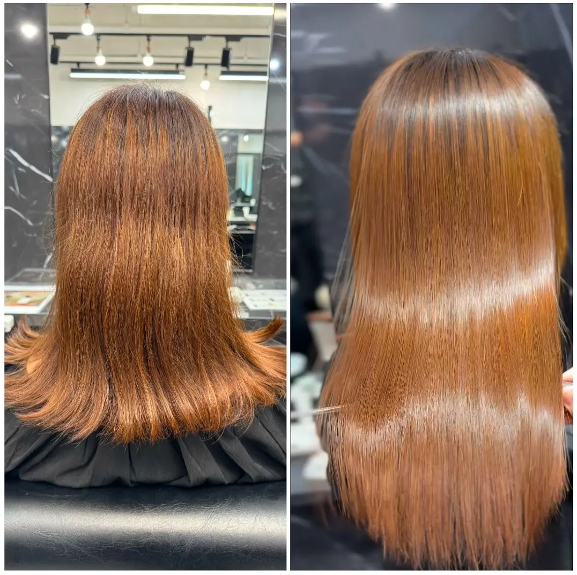 セミロング JIN|朝楽になる 乾かしただけで美髪のヘアスタイル