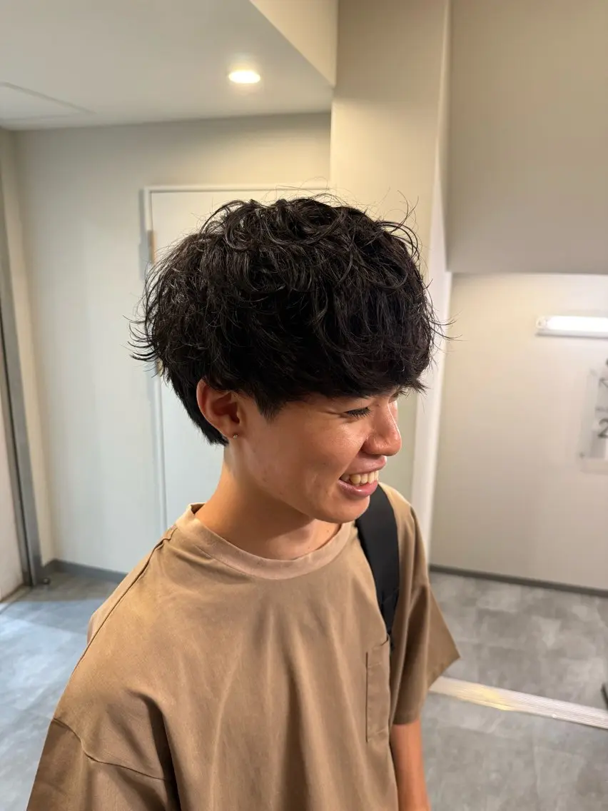 パーマ メンズ マッシュ メンズパーマ ニュアンスパーマ カット パーマ 【新宿】川口開世 cut・permのヘアスタイル