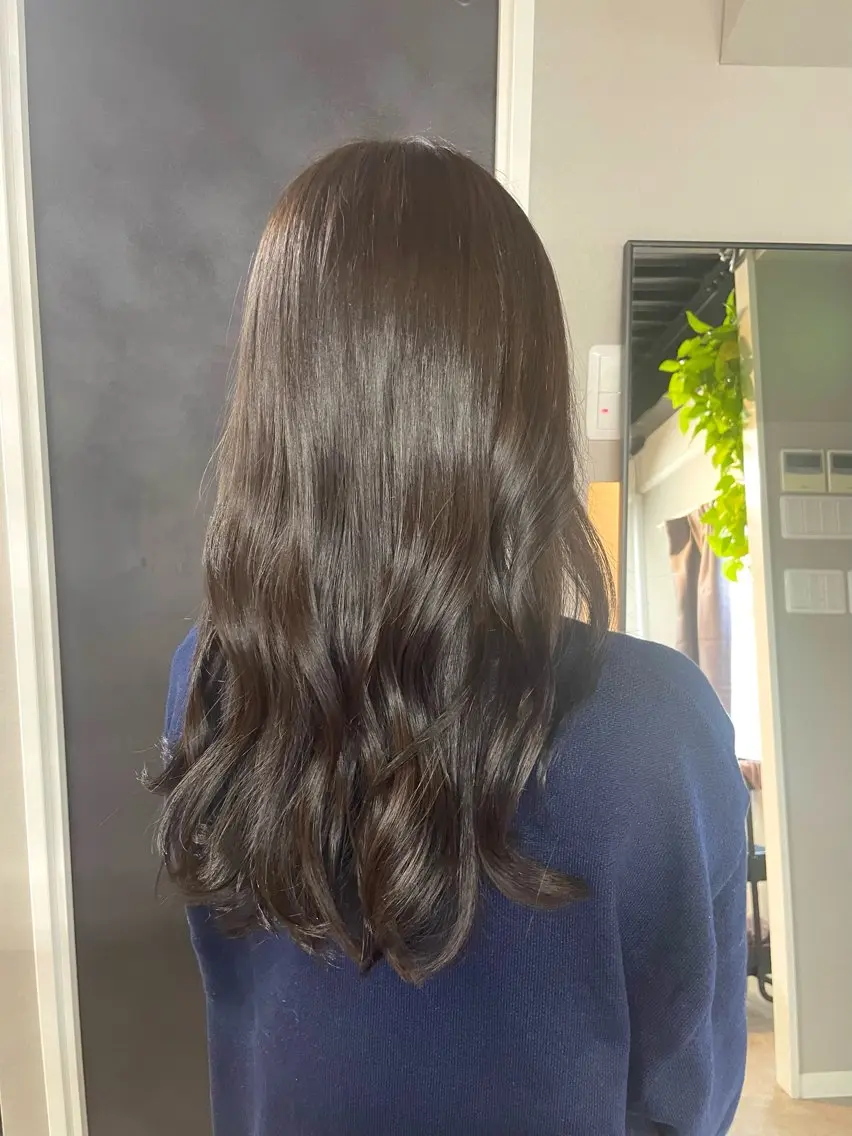 セミロング カラー カット ヘアカラー ami .のヘアスタイル