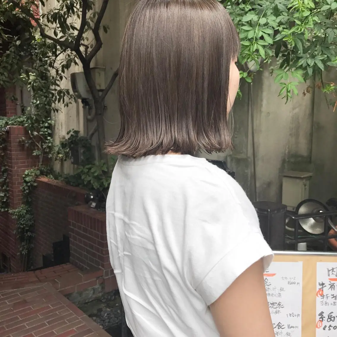 カラー クニモトハルナ ボブ/柔らかカラーのヘアスタイル