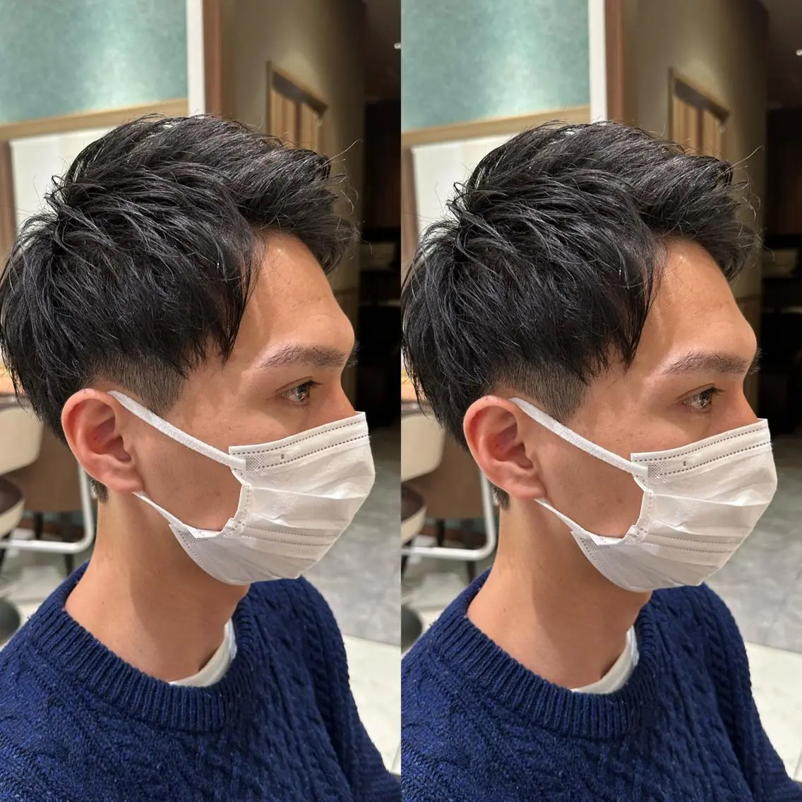 ショート パーマ ヘアアレンジ メンズ ネイル マツエク・マツパ アイブロウ カット レイヤーカット♡ 🌻鈴木花🌈のヘアスタイル